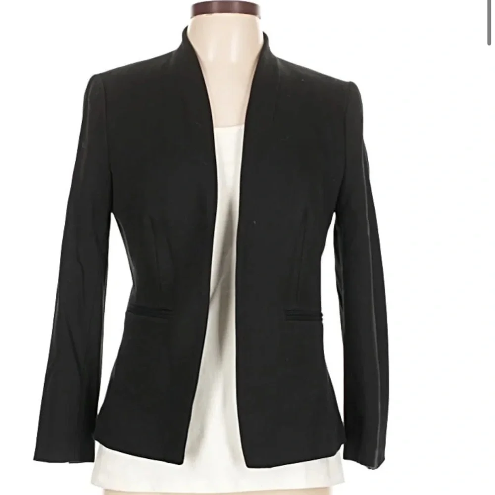 JCrew Classic Collarless Black Blazer - Picture 2 of 5